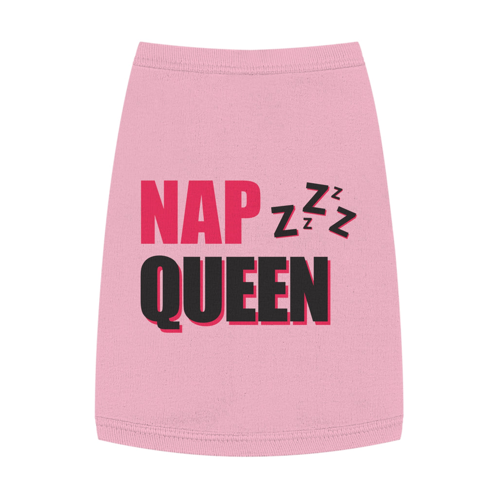 Nap Queen Pet Tank Top, Cute Dog Tee, Pet Apparel, Funny Puppy Shirt, Gift for Dog Lovers, Summer Dogwear, Sassy Dog Clothing