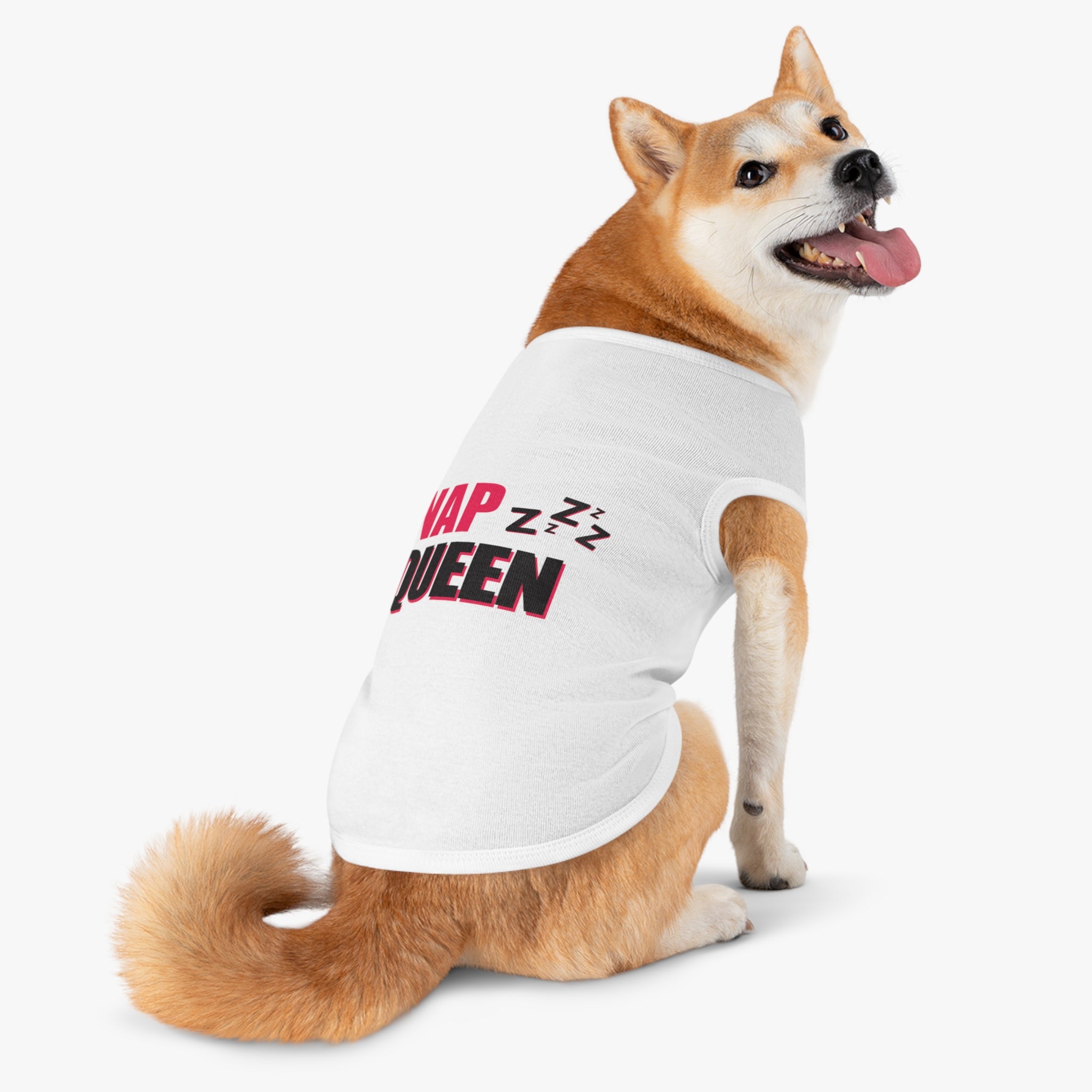 Nap Queen Pet Tank Top, Cute Dog Tee, Pet Apparel, Funny Puppy Shirt, Gift for Dog Lovers, Summer Dogwear, Sassy Dog Clothing