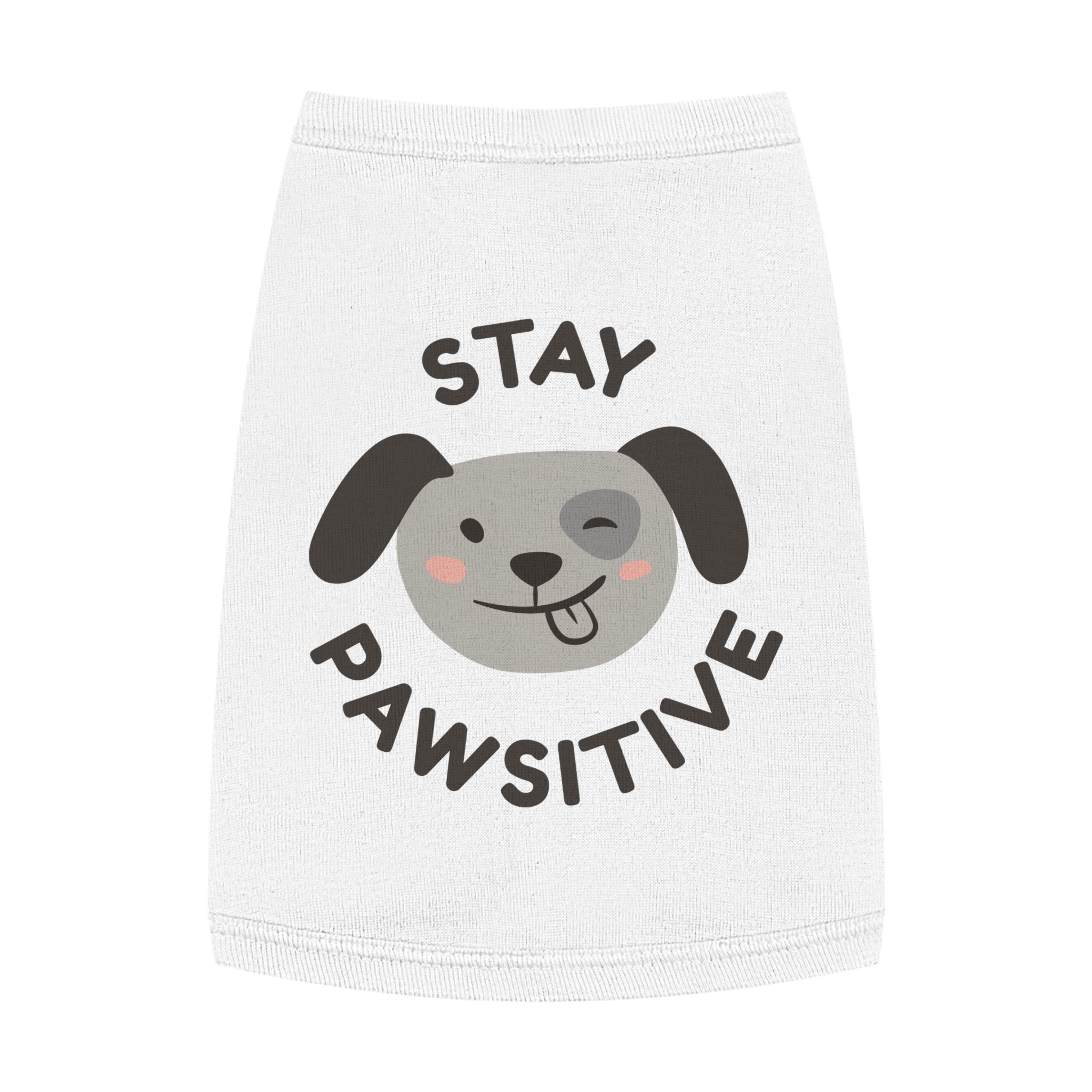 Pawsitive Pet Tank Top for Happy Dogs, Cute Dog Apparel, Summer Pet Fashion, Dog Lover Gift, Pet Birthday Outfit