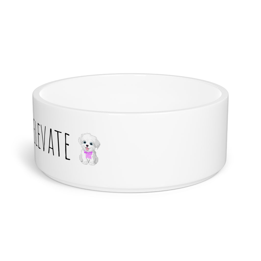 Cute “Hydrate & Elevate” Pet Bowl, Personalized Pet Feed Dish, Dog & Cat Gift, Pet Supplies, Animal Lover Decor, Cute Pet Bowl