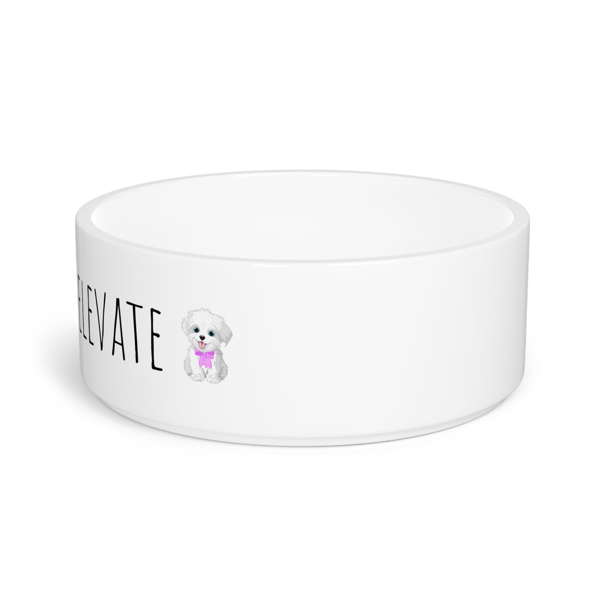Cute “Hydrate & Elevate” Pet Bowl, Personalized Pet Feed Dish, Dog & Cat Gift, Pet Supplies, Animal Lover Decor, Cute Pet Bowl