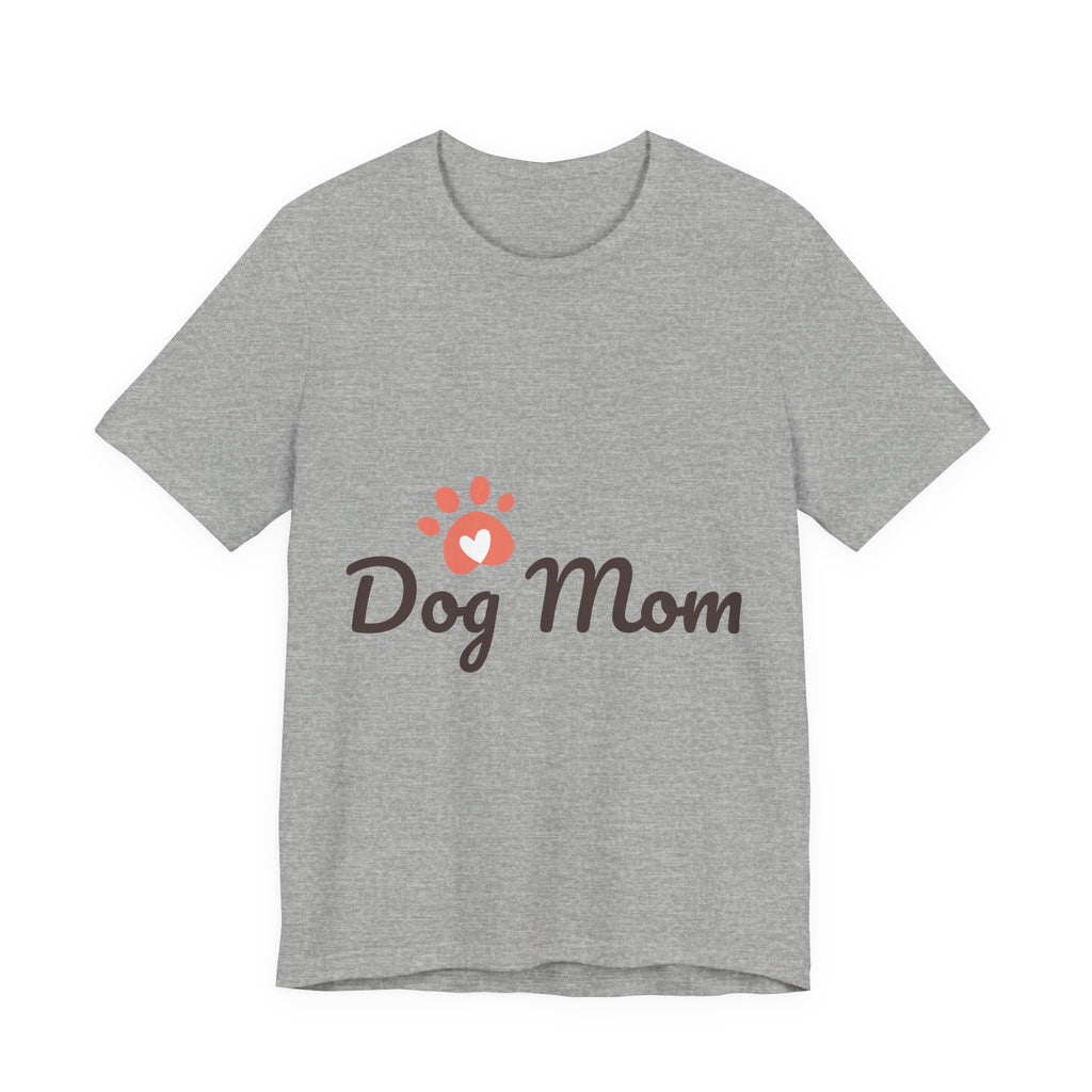 Dog Mom Unisex Jersey Tee, Cute Pet Lover Shirt, Gift for Dog Lovers, Animal Parent Apparel, Casual T-Shirt for Dog Owners