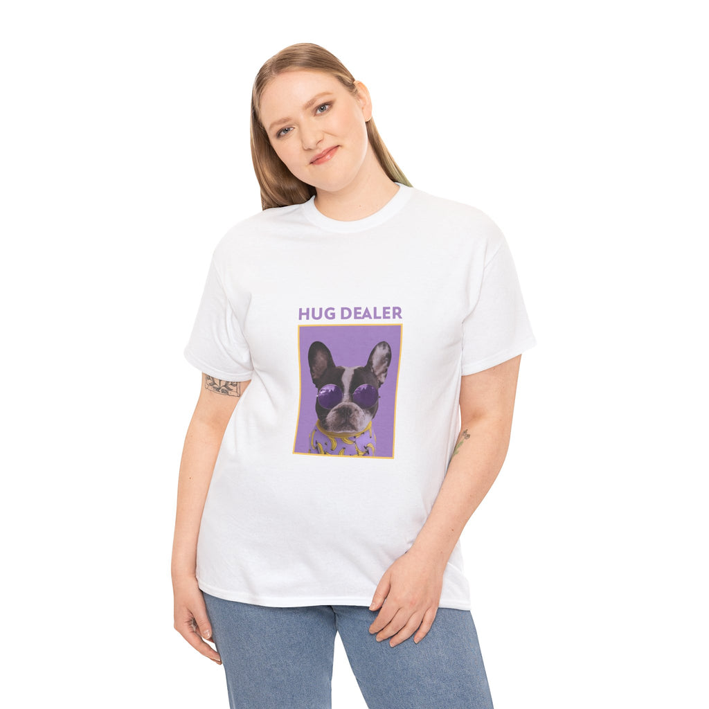 Hug Dealer Tee - Funny Pet Lover Shirt, Dog Mom Gift, Unisex T-Shirt for Animal Enthusiasts, Cute Animal Apparel, Gift for Pet Owners