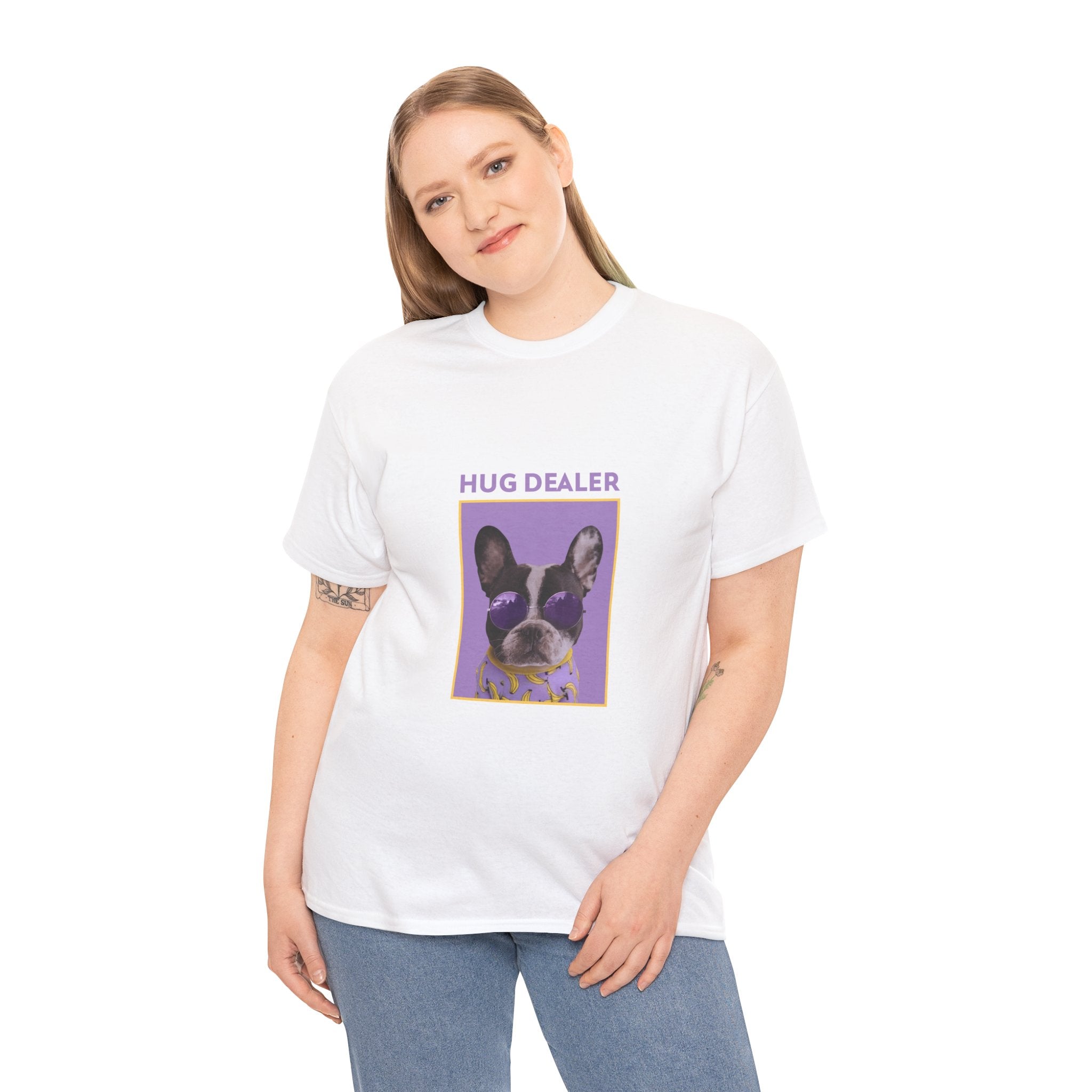 Hug Dealer Tee - Funny Pet Lover Shirt, Dog Mom Gift, Unisex T-Shirt for Animal Enthusiasts, Cute Animal Apparel, Gift for Pet Owners