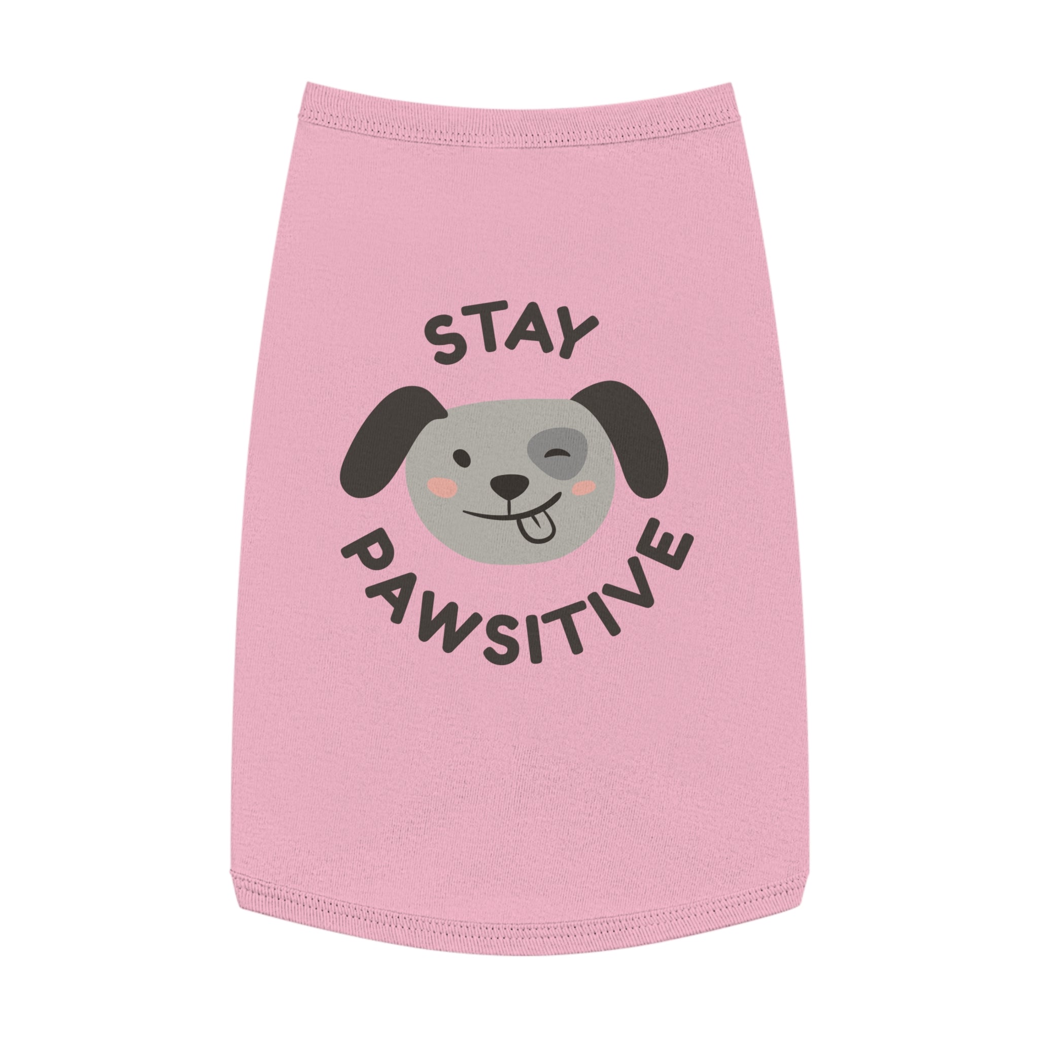 Pawsitive Pet Tank Top for Happy Dogs, Cute Dog Apparel, Summer Pet Fashion, Dog Lover Gift, Pet Birthday Outfit