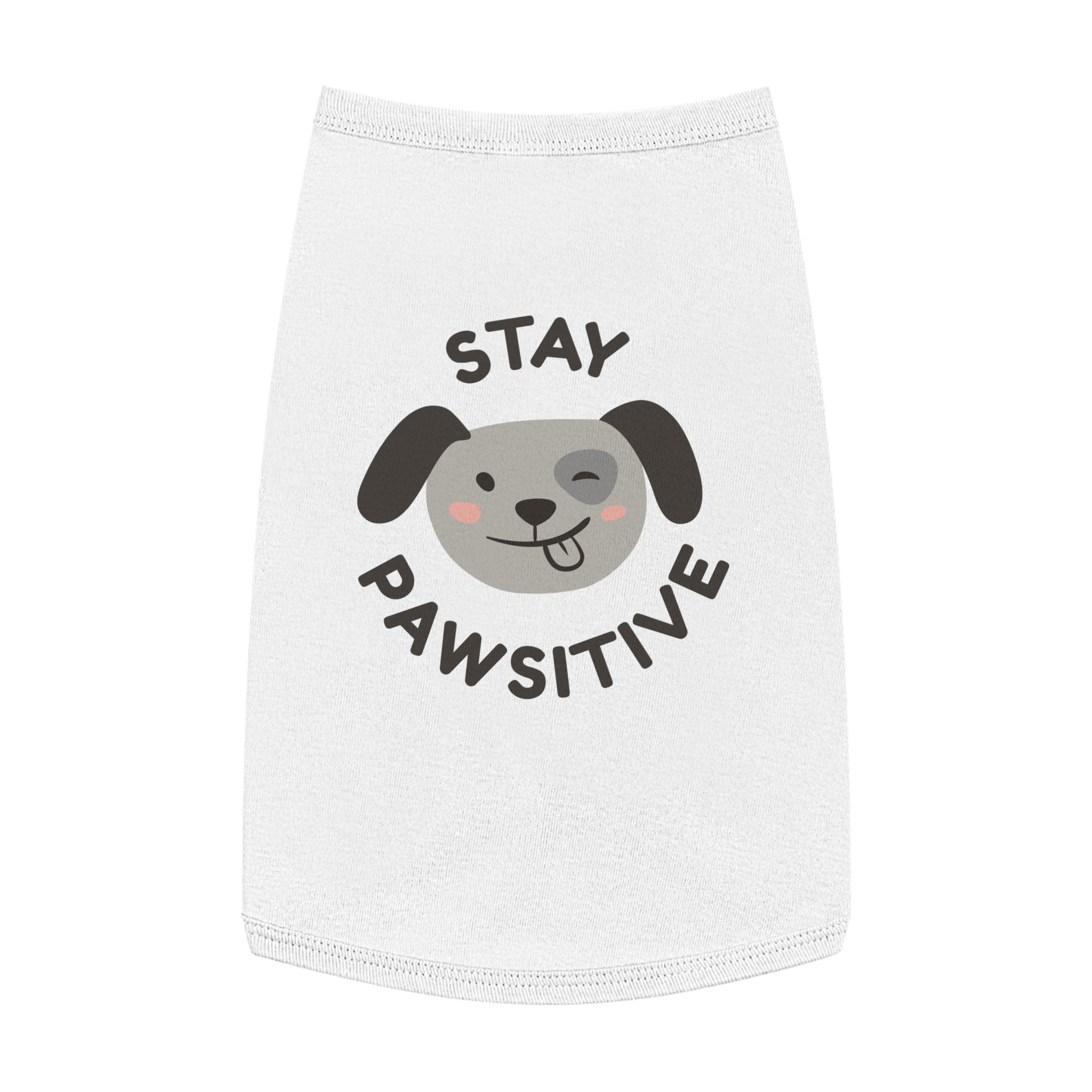 Pawsitive Pet Tank Top for Happy Dogs, Cute Dog Apparel, Summer Pet Fashion, Dog Lover Gift, Pet Birthday Outfit