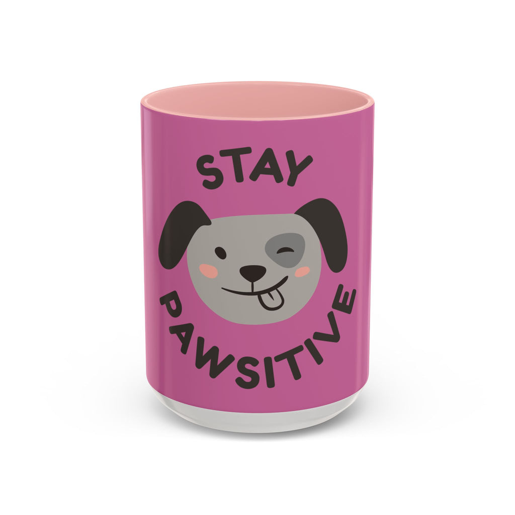 Pawsitive Vibes Coffee Mug - Sweet Dog Lover Gift, Pet-Themed Mug, Positive Affirmation, Cute Accent Mug, Perfect for Animal Lovers