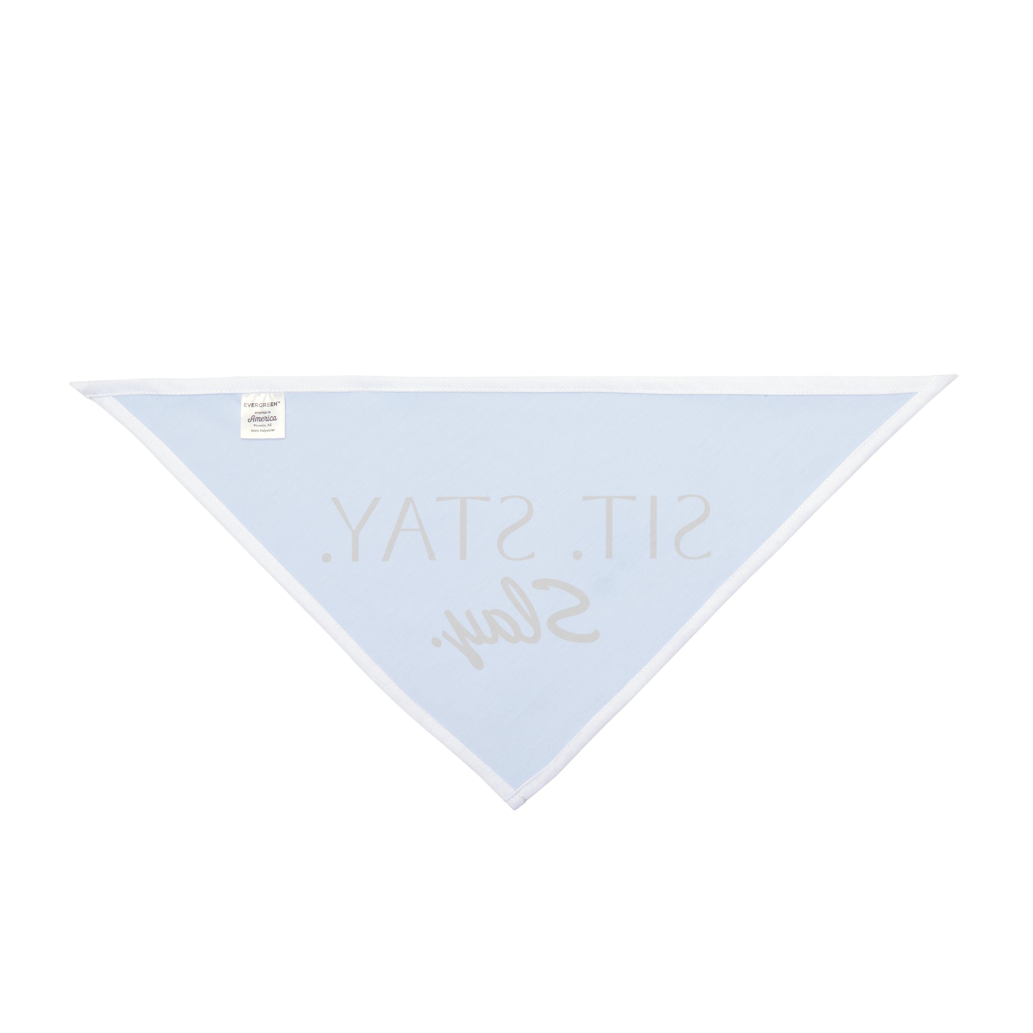 Blue “Sit Stay Slay” Dog Bandana