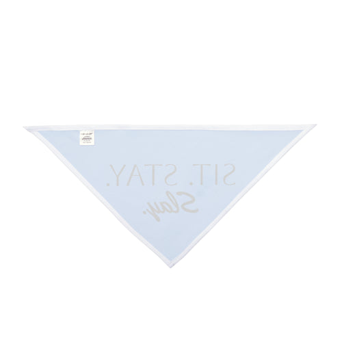 Blue “Sit Stay Slay” Dog Bandana