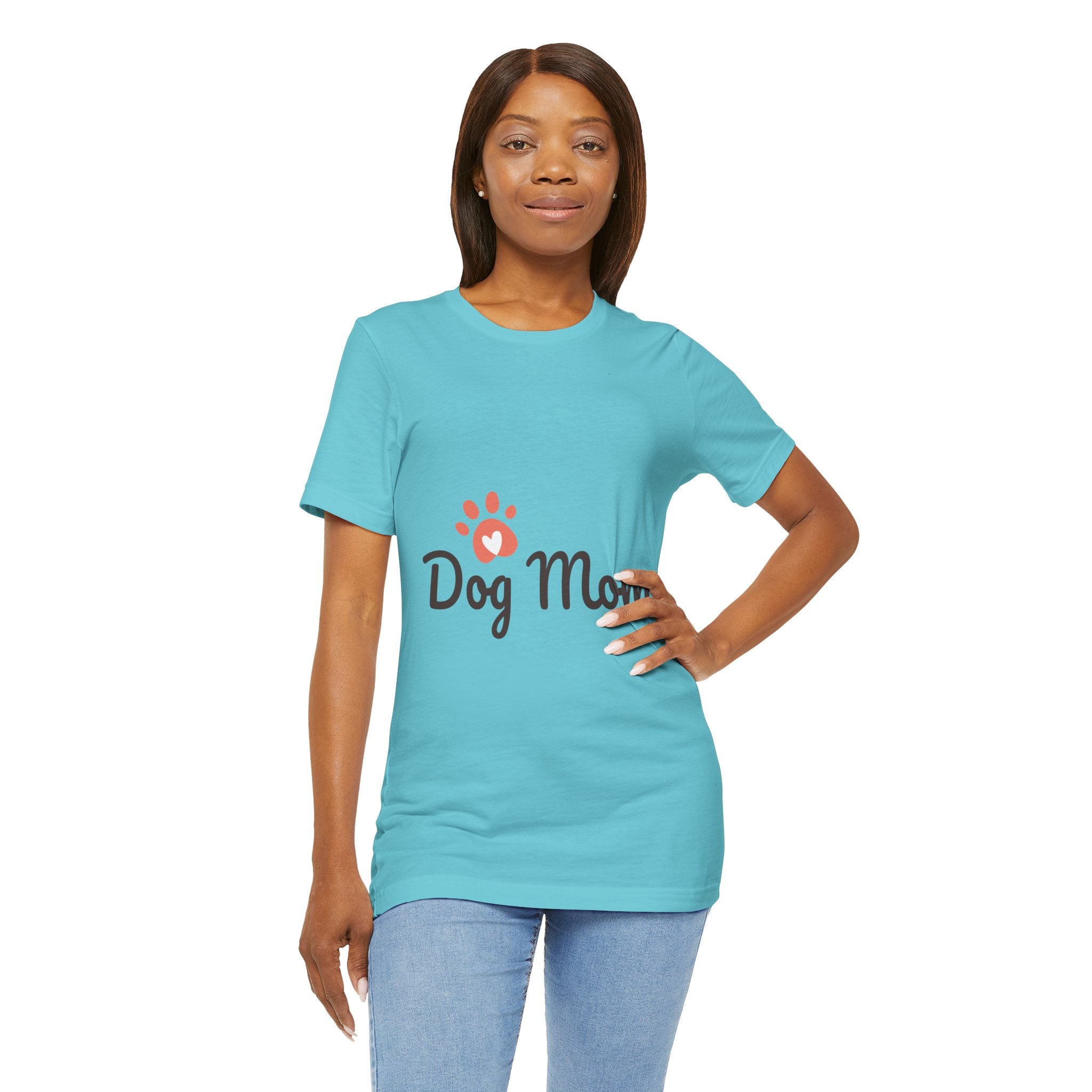 Dog Mom Unisex Jersey Tee, Cute Pet Lover Shirt, Gift for Dog Lovers, Animal Parent Apparel, Casual T-Shirt for Dog Owners