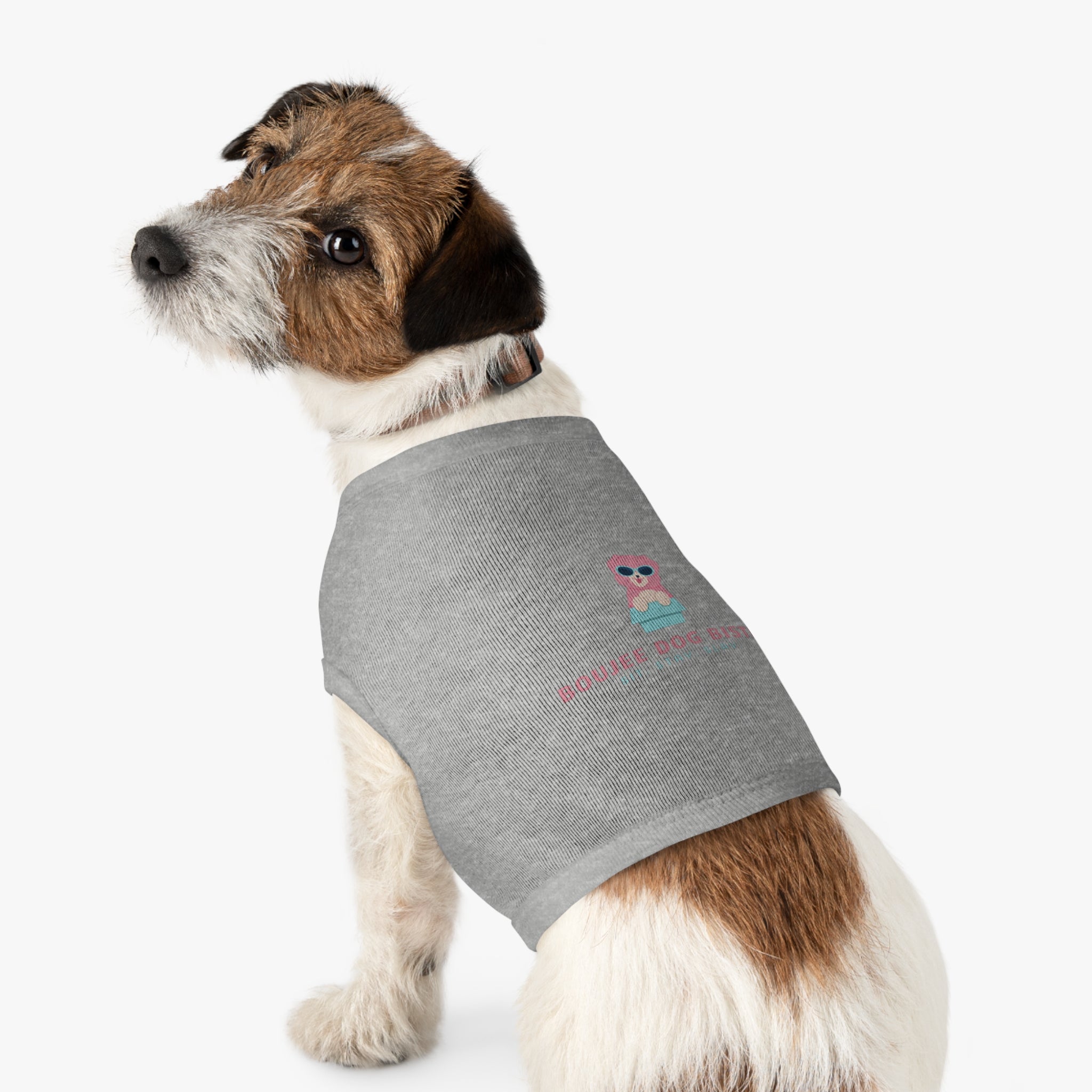 Trendy Pet Tank Top - Boujee Dog Bistro Design, Perfect for Dog Lovers, Stylish Pet Apparel, Funny Dog Gifts, Comfortable Wear for Pets
