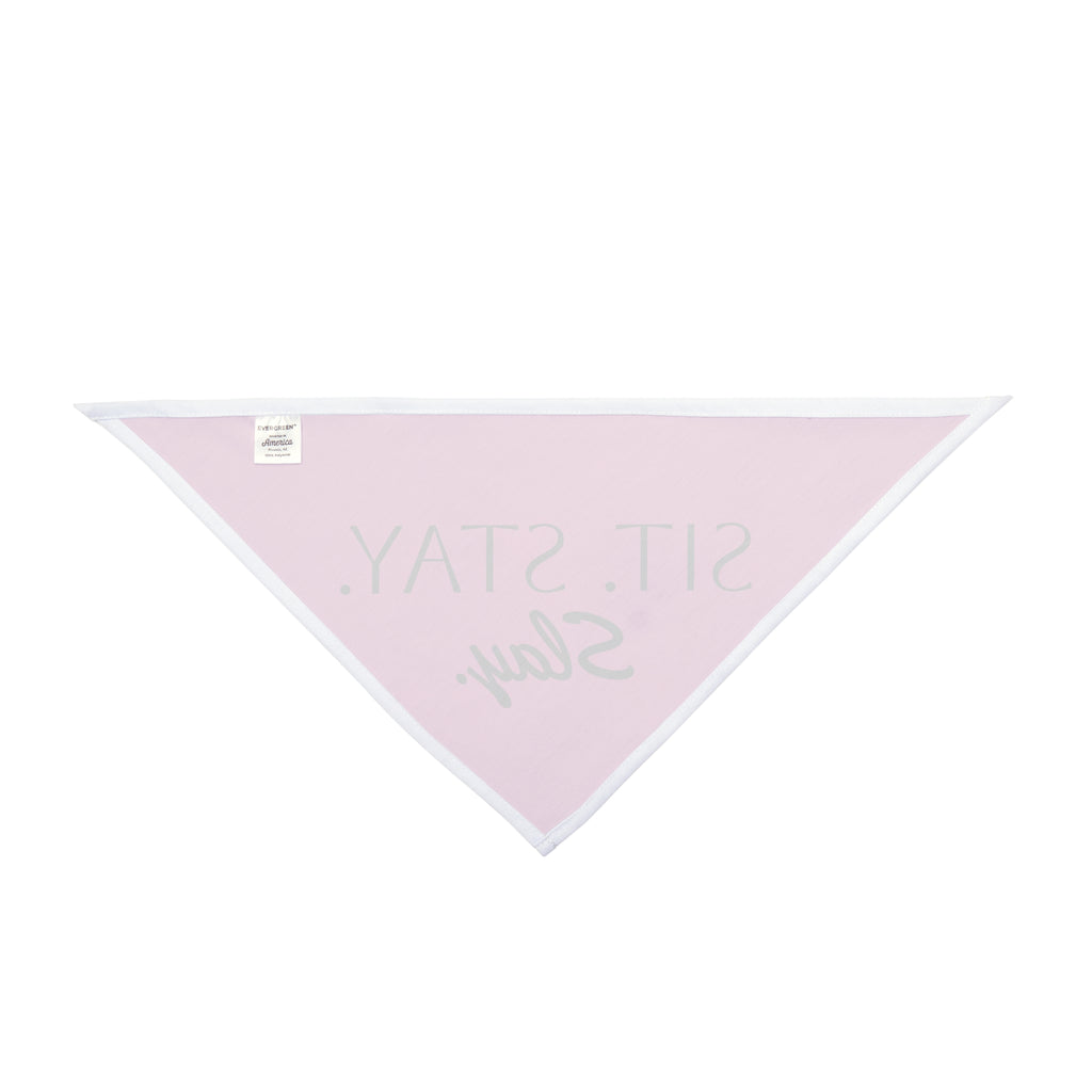 Pink Trendy Pet Bandana - "Sit. Stay. Slay." - Stylish Dog Accessory, Pet Fashion, Cute Gift for Dog Lovers, Holiday and Everyday Wear