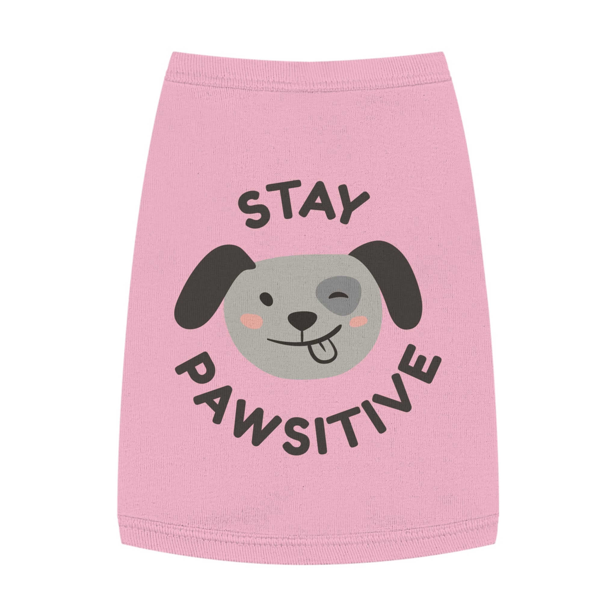 Pawsitive Pet Tank Top for Happy Dogs, Cute Dog Apparel, Summer Pet Fashion, Dog Lover Gift, Pet Birthday Outfit