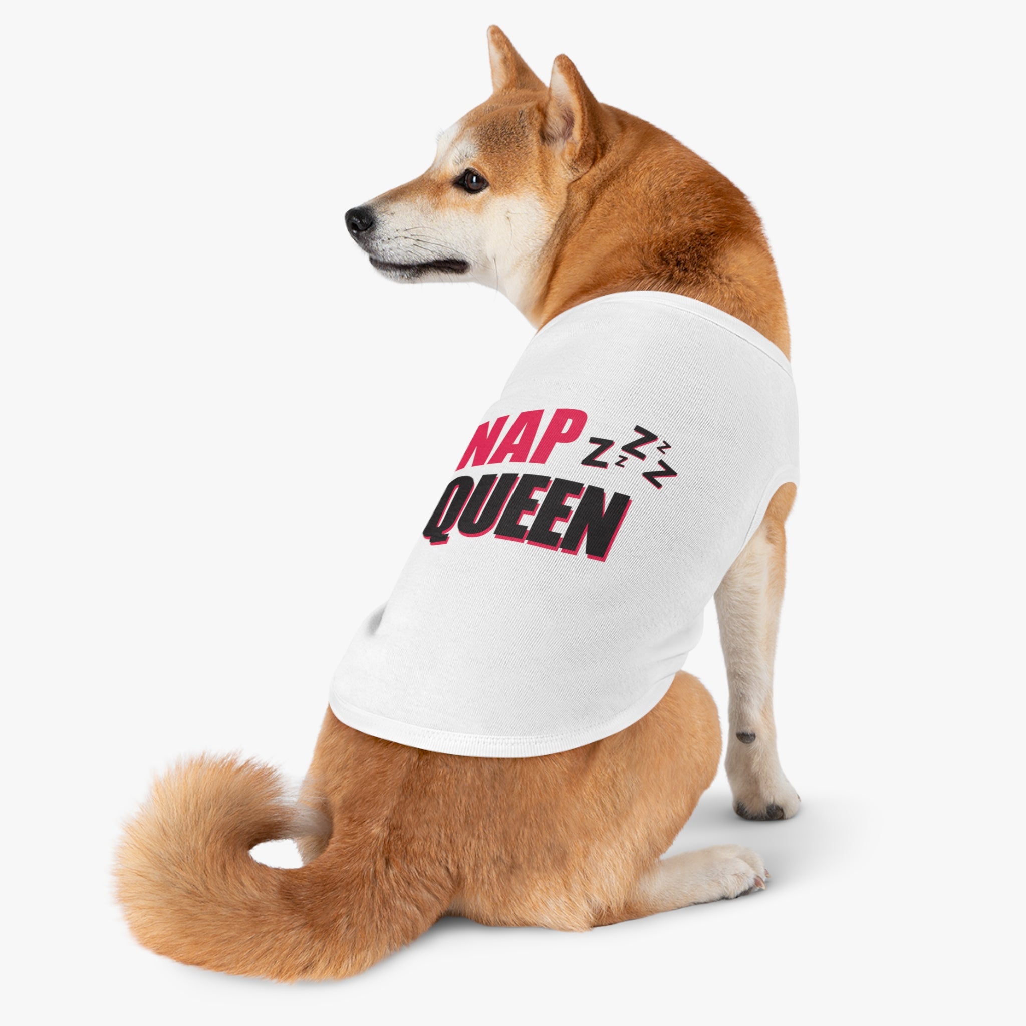 Nap Queen Pet Tank Top, Cute Dog Tee, Pet Apparel, Funny Puppy Shirt, Gift for Dog Lovers, Summer Dogwear, Sassy Dog Clothing