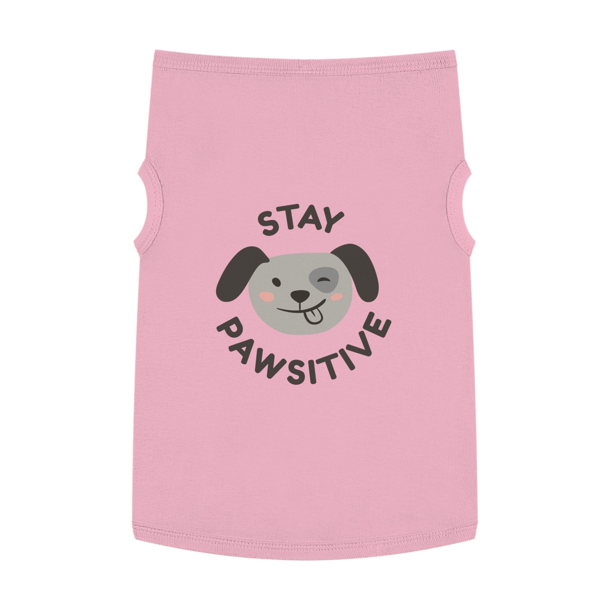 Pawsitive Pet Tank Top for Happy Dogs, Cute Dog Apparel, Summer Pet Fashion, Dog Lover Gift, Pet Birthday Outfit
